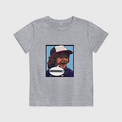 Футболка хлопковая детская Очень странные дела, цвет: меланж