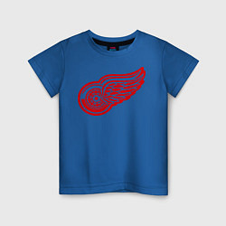 Футболка хлопковая детская Detroit Red Wings: Pavel Datsyuk, цвет: синий