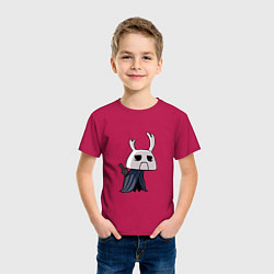 Футболка хлопковая детская Hollow Knight, цвет: маджента — фото 2