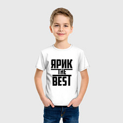 Футболка хлопковая детская Ярик the best, цвет: белый — фото 2