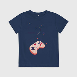 Футболка хлопковая детская Perfect Team: Player 1, цвет: тёмно-синий