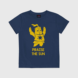 Футболка хлопковая детская Praise the Sun, цвет: тёмно-синий