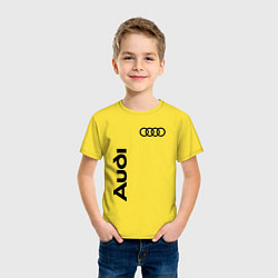 Футболка хлопковая детская Audi Style, цвет: желтый — фото 2