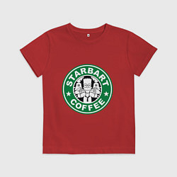 Футболка хлопковая детская Starbart, цвет: красный