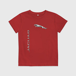 Футболка хлопковая детская Jaguar Motors, цвет: красный