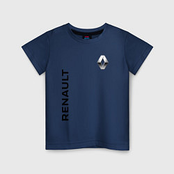 Футболка хлопковая детская Renault Style, цвет: тёмно-синий