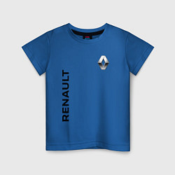 Футболка хлопковая детская Renault Style, цвет: синий