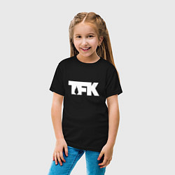 Футболка хлопковая детская TFK: White Logo, цвет: черный — фото 2