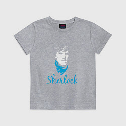 Футболка хлопковая детская Sherlock, цвет: меланж