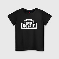 Футболка хлопковая детская Fortnite: Battle Royale, цвет: черный