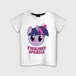 Футболка хлопковая детская Twilight Sparkle, цвет: белый