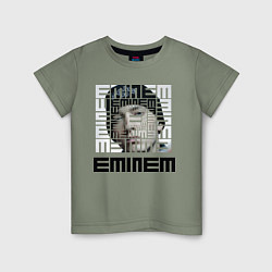 Футболка хлопковая детская Eminem labyrinth, цвет: авокадо
