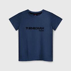 Футболка хлопковая детская Turnikman Inside, цвет: тёмно-синий