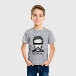 Футболка хлопковая детская Everyboy Lies, цвет: меланж — фото 2