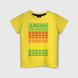Футболка хлопковая детская Armin van Buuren: EQ, цвет: желтый