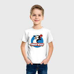 Футболка хлопковая детская Chilly Willy, цвет: белый — фото 2