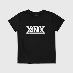 Футболка хлопковая детская Yanix, цвет: черный