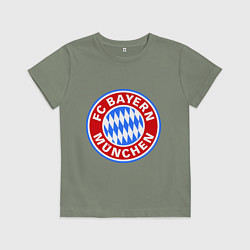 Футболка хлопковая детская Bayern Munchen FC, цвет: авокадо