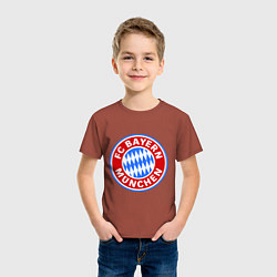 Футболка хлопковая детская Bayern Munchen FC, цвет: кирпичный — фото 2