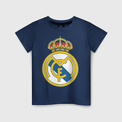 Футболка хлопковая детская Real Madrid FC, цвет: тёмно-синий
