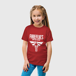 Футболка хлопковая детская Fireflies: Look for the Light, цвет: красный — фото 2