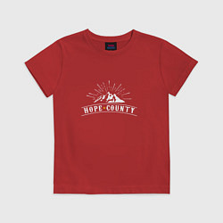 Футболка хлопковая детская Hope Count: Mountain, цвет: красный