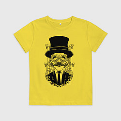Футболка хлопковая детская Steampunk Man, цвет: желтый