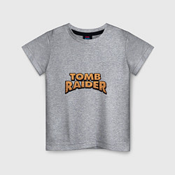 Футболка хлопковая детская Tomb Raider, цвет: меланж