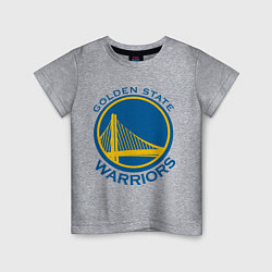 Футболка хлопковая детская Golden state Warriors, цвет: меланж