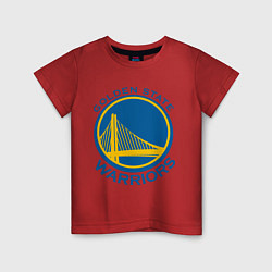 Футболка хлопковая детская Golden state Warriors, цвет: красный