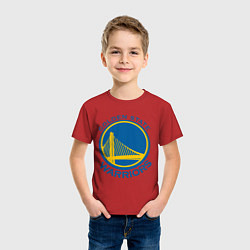 Футболка хлопковая детская Golden state Warriors, цвет: красный — фото 2