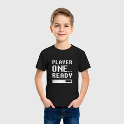 Футболка хлопковая детская Ready Player One Loading, цвет: черный — фото 2