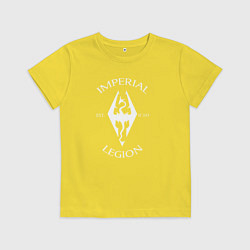 Футболка хлопковая детская TES: Imperial Legion, цвет: желтый