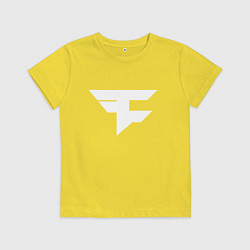 Футболка хлопковая детская FAZE Symbol, цвет: желтый