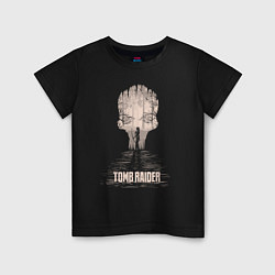 Футболка хлопковая детская Tomb Raider: Dark Wood, цвет: черный