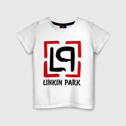Футболка хлопковая детская Linkin park, цвет: белый