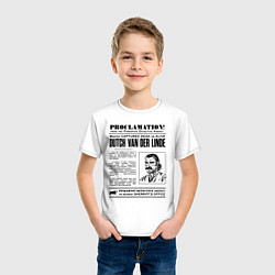 Футболка хлопковая детская RDR II: Proclamation, цвет: белый — фото 2