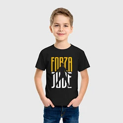 Футболка хлопковая детская Forza Juve, цвет: черный — фото 2