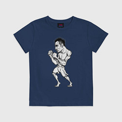 Футболка хлопковая детская Tony Ferguson art, цвет: тёмно-синий