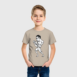 Футболка хлопковая детская Tony Ferguson art, цвет: миндальный — фото 2