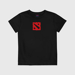 Футболка хлопковая детская Keep Calm & Play Dota, цвет: черный