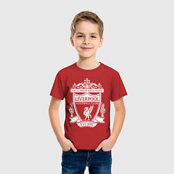 Футболка хлопковая детская Liverpool: Est 1892, цвет: красный — фото 2