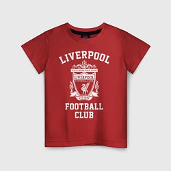 Футболка хлопковая детская Liverpool: Football Club, цвет: красный