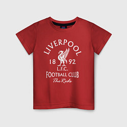 Футболка хлопковая детская Liverpool: Football Club, цвет: красный