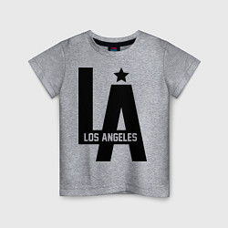Футболка хлопковая детская Los Angeles Star, цвет: меланж
