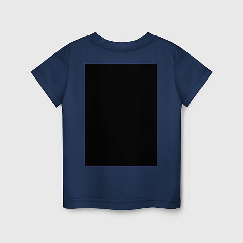 Детская футболка Пей чай / Тёмно-синий – фото 2