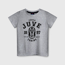 Футболка хлопковая детская Forza Juve 1897: Torino, цвет: меланж