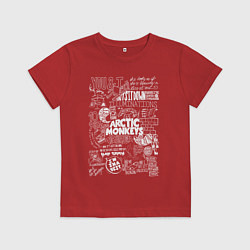 Футболка хлопковая детская Arctic Monkeys: I'm in a Vest, цвет: красный