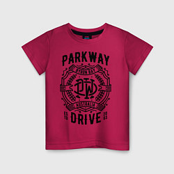 Футболка хлопковая детская Parkway Drive: Australia, цвет: маджента