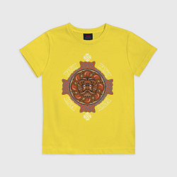 Футболка хлопковая детская РУСИЧ, цвет: желтый